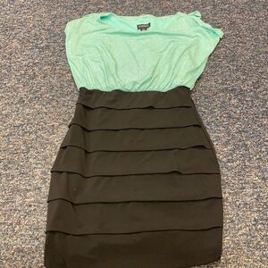 Enfocus Teal Shimmer cocktail dress sz. 10